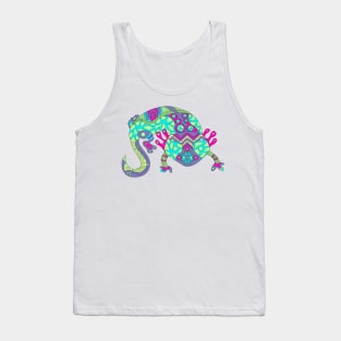 mexican cute axolotl ajolote ecopop in tribal art Tank Top